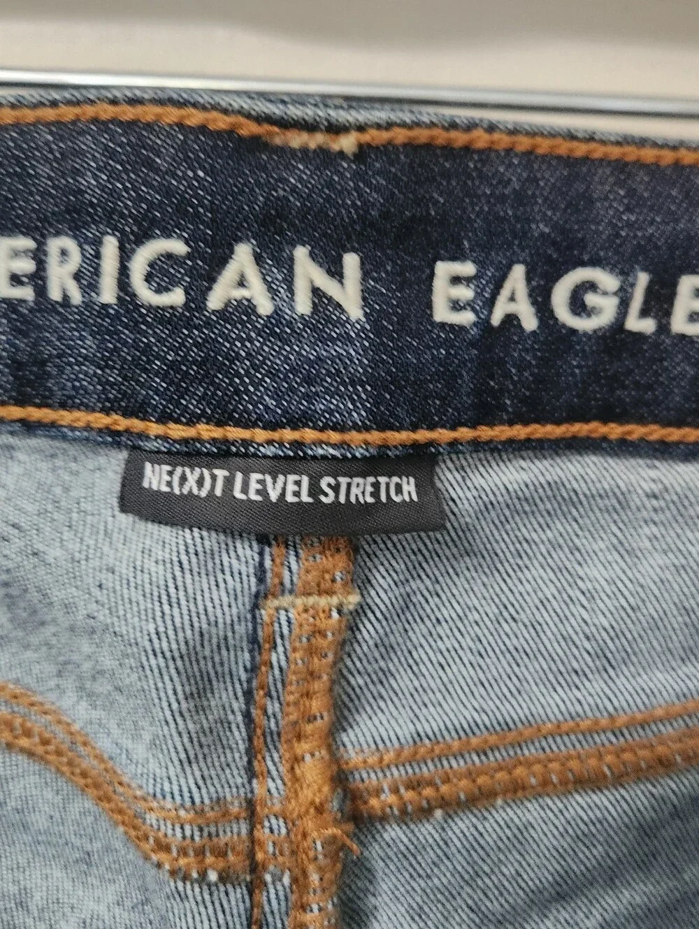 American Eagle Next Level Stretch Hi-Rise Jegging Dark Wash Jeans Womens Size 4
